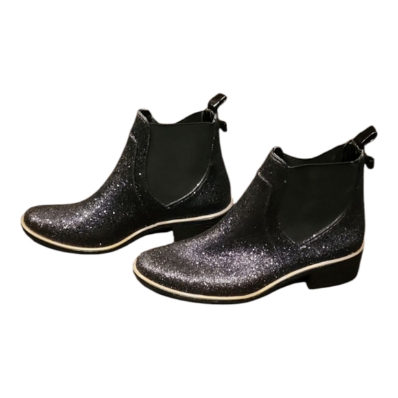 Kate Spade New York Sedgewick Chelsea Glitter Rain Boots Women's 6/7 - Picture 2 of 9